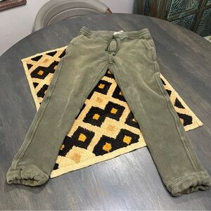 Taylor Stitch The Apres Pant Men's Olive Green Waffle Knit Jogger Size Small